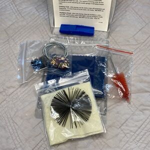 Saxophone care kit- swab, brushes, cleaning cloth & grease